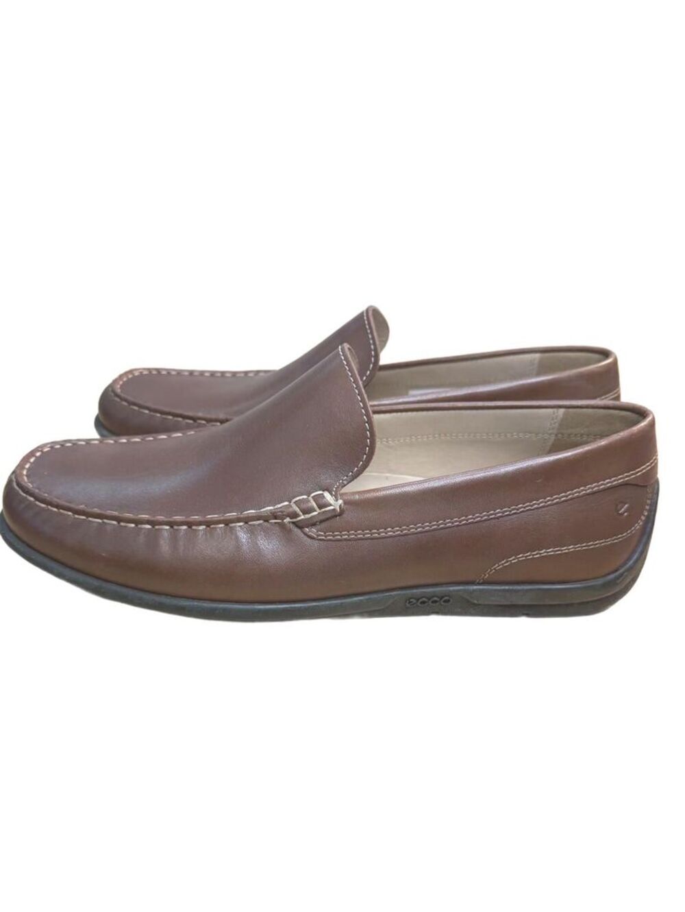 ECCO Classic Moc 2.0 Men’s Brown Leather Driving Loafers Size 41 / US 7-7.5